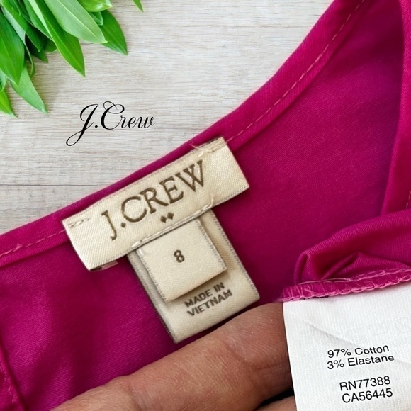 J.Crew pink stretch cotton ruffle sleeve top *shop@iamwarrior - Picture 8 of 9